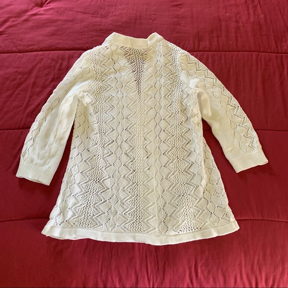Classic Editions White Lacy Sweater - Picture 2 of 5